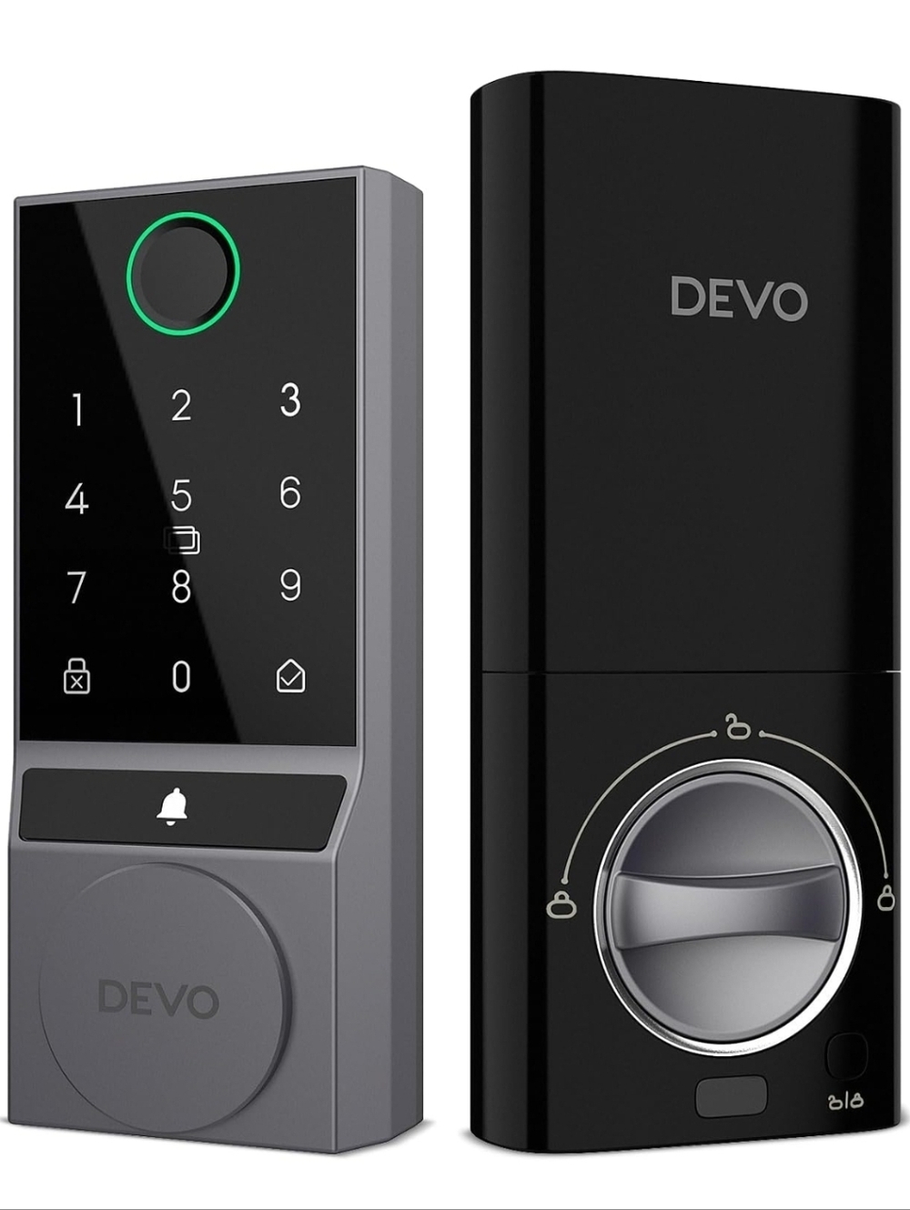 Black and Gray Smart Door Lock Keypad
